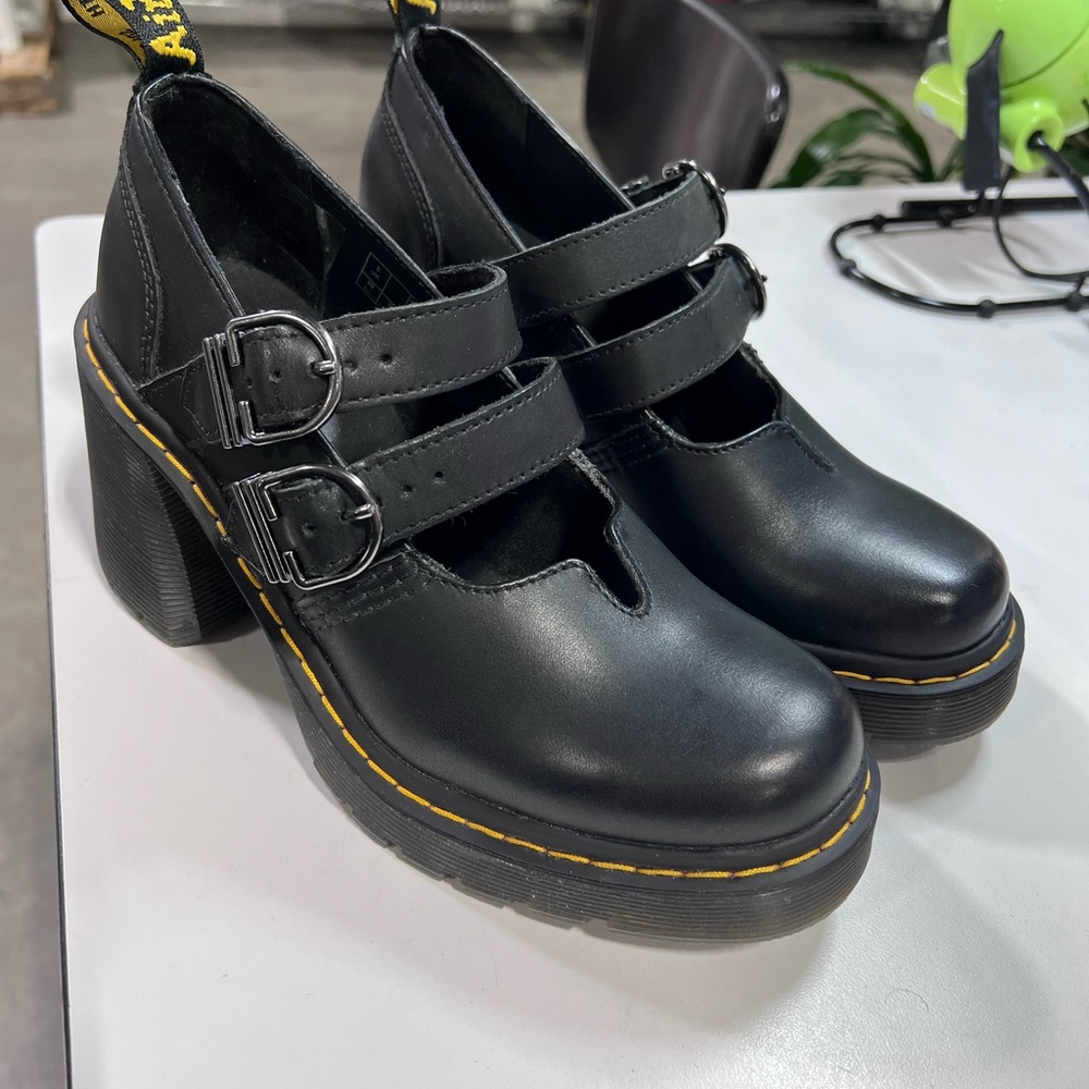 Dr. Martens Eviee Sendal Leather Heeled Shoes